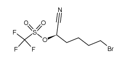 (R)-5-bromo-1-cyanopentyl trifluoromethanesulfonate Structure