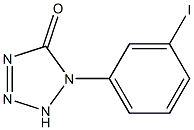 5H-Tetrazol-5-one, 1,2-dihydro-1-(3-iodophenyl)-结构式