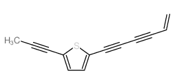 Thiophene,2-(5-hexene-1,3-diyn-1-yl)-5-(1-propyn-1-yl)-结构式