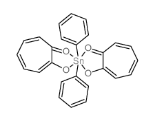 Tin, bis(2-hydroxy-2,4,6-cycloheptatrien-1-onato-O,O)diphenyl-结构式