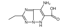 1H-Pyrazolo[1,5-b][1,2,4]triazole-6-carboxylicacid,7-amino-2-ethyl-(9CI) Structure