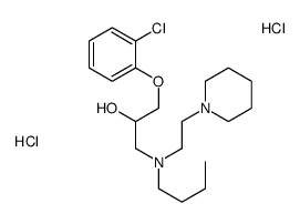 1-[butyl(2-piperidin-1-ylethyl)amino]-3-(2-chlorophenoxy)propan-2-ol,dihydrochloride Structure