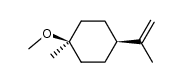 cis-4-isopropenyl-1-methoxy-1-methylcyclohexane Structure