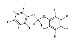 Bis(pentafluorophenylthio)chlorofluoromethane Structure