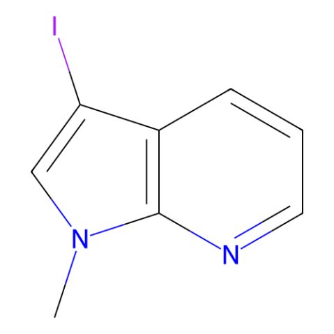 3-iodo-1-methyl-1H-pyrrolo[2,3-b]pyridine structure