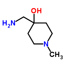 4-(Aminomethyl)-1-methyl-4-piperidinol structure