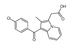 2-[1-(4-chlorobenzoyl)-2-methylindolizin-3-yl]acetic acid结构式
