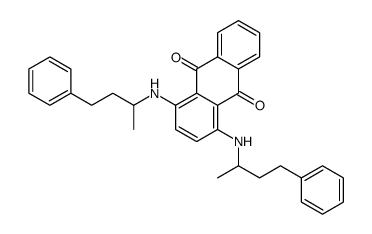 1,4-双[(1-甲基-3-苯基丙)氨基]-9,10-蒽二酮结构式