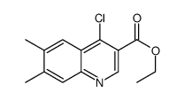 ethyl 4-chloro-6,7-dimethylquinoline-3-carboxylate picture