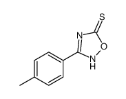 3-(4-methylphenyl)-2H-1,2,4-oxadiazole-5-thione结构式