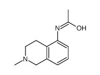 N-(1,2,3,4-Tetrahydro-2-methylisoquinolin-5-yl)acetamide结构式