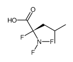 (2R)-2-(difluoroamino)-2-fluoro-4-methylpentanoic acid Structure