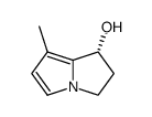 7β-Hydroxy-1-methyl-6,7-dihydro-5H-pyrrolizin结构式