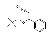 [β-(tert-butyldioxy)phenethyl]chloromercury Structure