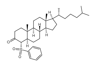 4α-Phenylsulfonyl-5α-cholestan-3-one Structure