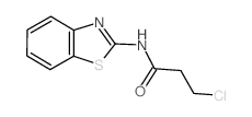 N-1,3-benzothiazol-2-yl-3-chloropropanamide结构式