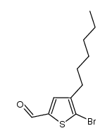 5-Bromo-4-hexylthiophene-2-carbaldehyde Structure