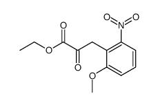 ethyl 3-(2-methoxy-6-nitrophenyl)-2-oxopropanoate结构式