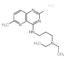 N-(4-chloro-9-methyl-3,5,10-triazabicyclo[4.4.0]deca-2,4,7,9,11-pentaen-2-yl)-N,N-diethyl-propane-1,3-diamine Structure