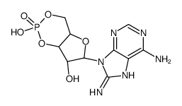 8-AMINOADENOSINE 3':5'-CYCLICMONOPHOSPHA TE FREE AC Structure