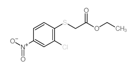 Acetic acid,2-[(2-chloro-4-nitrophenyl)thio]-, ethyl ester结构式