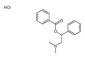 (2-benzoyloxy-2-phenylethyl)-dimethylazanium,chloride Structure