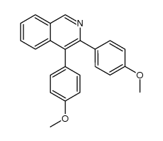 3,4-di(4-methoxyphenyl)isoquinoline结构式