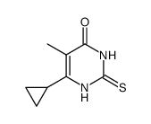 6-Cyclopropyl-2-Mercapto-5-Methylpyrimidin-4-ol结构式