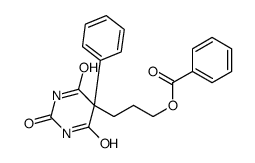3-(2,4,6-trioxo-5-phenyl-1,3-diazinan-5-yl)propyl benzoate结构式