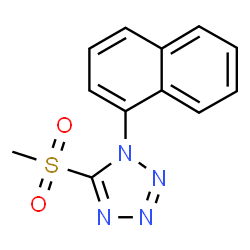 5-Methanesulfonyl-1-naphthalen-1-yl-1H-tetrazole结构式