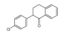 2-(4-chlorophenyl)-3,4-dihydro-2H-naphthalen-1-one Structure