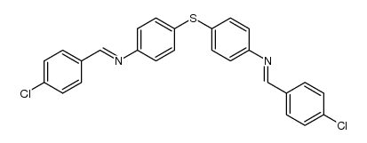 4,4'-Bis-(4-chlor-phenylimino-methyl)-diphenyl-sulfid Structure