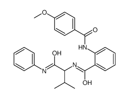 Benzamide, 2-[(4-methoxybenzoyl)amino]-N-[2-methyl-1-[(phenylamino)carbonyl]propyl]- (9CI) picture