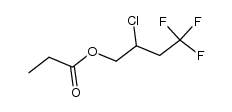 2-chloro-4,4,4-trifluorobutyl propionate Structure