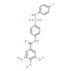 N-(4-{[(4-fluorophenyl)amino]sulfonyl}phenyl)-3,4,5-trimethoxybenzamide结构式