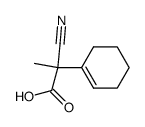 (R)-Cyano-cyclohex-1-enyl-methyl-acetic acid Structure