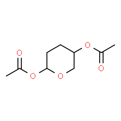 Diacetic acid tetrahydro-2H-pyran-2,5-diyl ester Structure