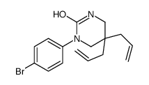 1-(4-bromophenyl)-5,5-bis(prop-2-enyl)-1,3-diazinan-2-one结构式