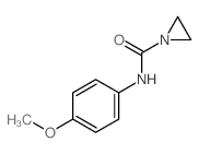 N-(p-METHOXYPHENYL)-1-AZIRIDINE-CARBOXAMIDE Structure