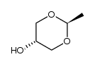 trans-2-methyl-5-hydroxy-1,3-dioxane结构式