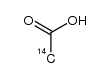 [14C]-Acetic acid结构式