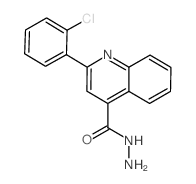 2-(2-Chlorophenyl)quinoline-4-carbohydrazide结构式