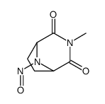 3,8-Diazabicyclo[3.2.1]octane-2,4-dione,3-methyl-8-nitroso-(9CI) Structure