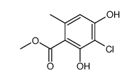 methyl 3-chloro-4-hydroxy-6-methylsalicylate Structure