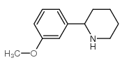 2-(3-甲氧基苯基)哌啶结构式