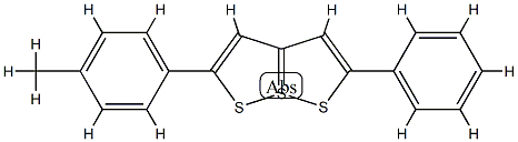 2-(4-Methylphenyl)-5-phenyl[1,2]dithiolo[1,5-b][1,2]dithiole-7-SIV结构式