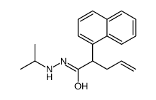 2-naphthalen-1-yl-N'-propan-2-ylpent-4-enehydrazide Structure