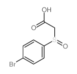 2-(4-bromophenyl)sulfinylacetic acid Structure