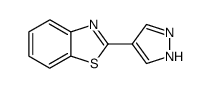 2-(1H-pyrazol-4-yl)benzo[d]thiazole结构式