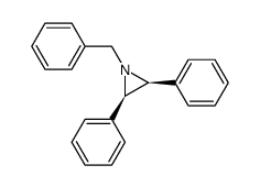 cis-1-benzyl-2,3-diphenylaziridine结构式